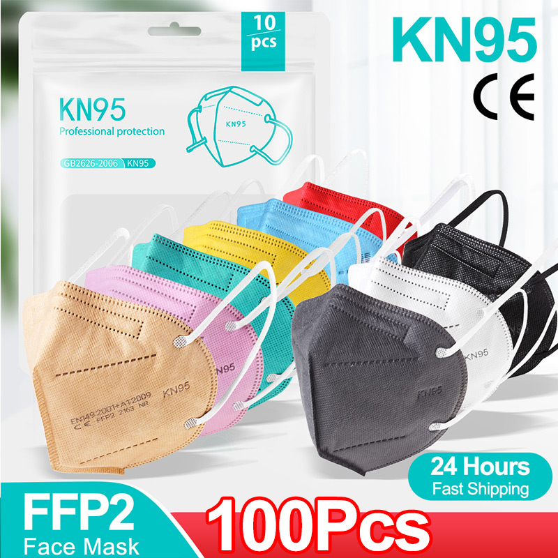 Surgical Mask - 10-100 adet mascarillas FFP2 yüz maskesi