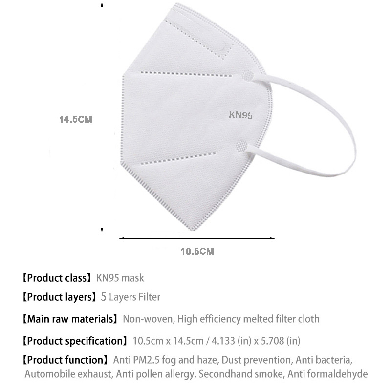 10-100 adet mascarillas FFP2 y - Surgical Mask incelemesi ve fiyatı