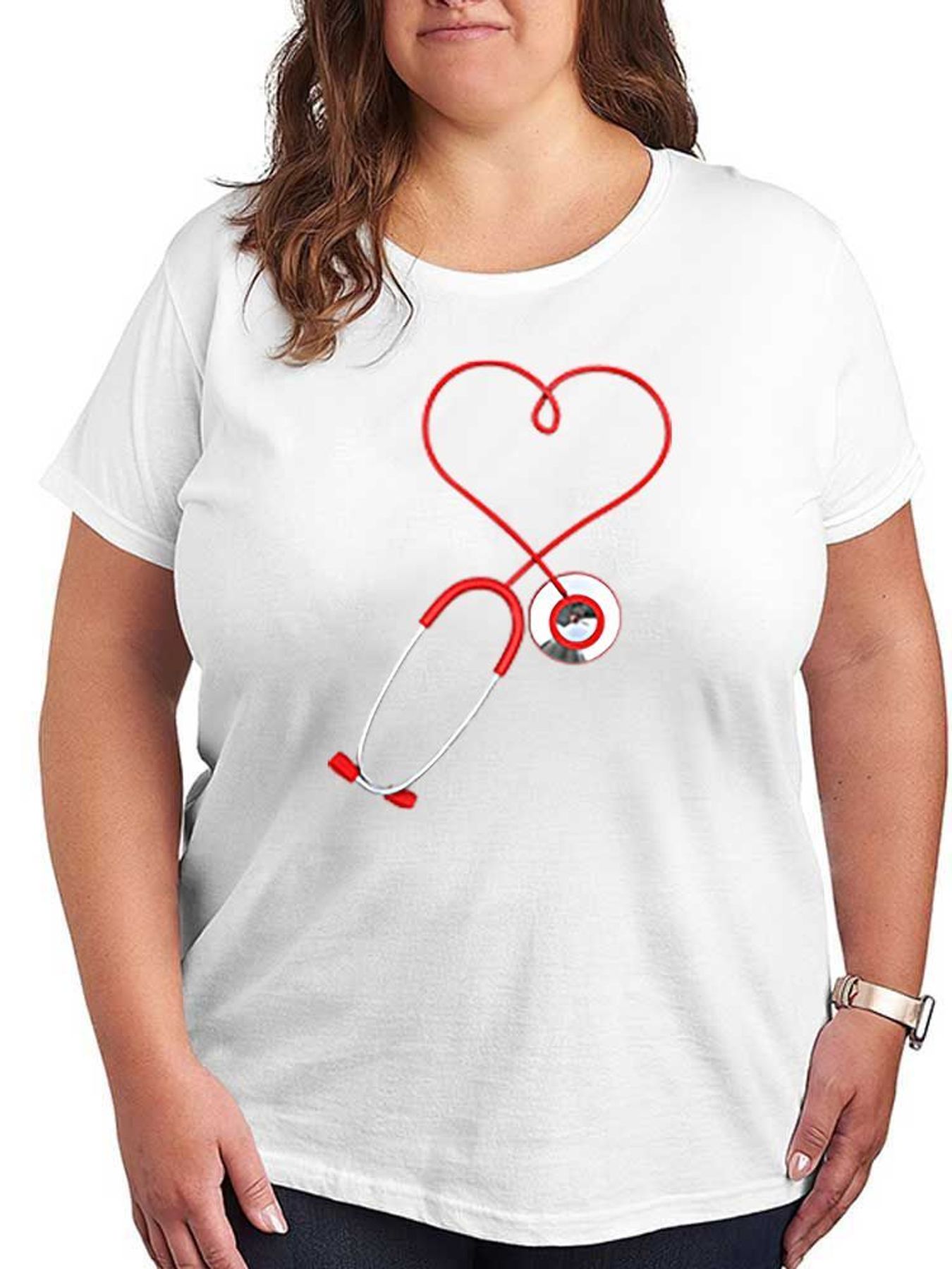 Kalp Stetoskop Grafik Baskı T  - Stethoscope incelemesi ve fiyatı
